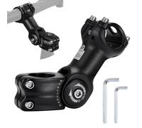 Vástago de Manillar para Bicicletas Potencia de Manillar Ajustable ±60° de Aleación de Aluminio 25.4 mm para MTB Bici de Montaña de Carretera 110mm