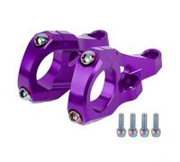 Vástago de montaje directo de aleación de aluminio 6061 para descenso para horquillas de doble corona con mecanizado CNC y anodizado para una mayor durabilidad (morado)