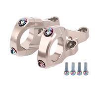 Vástago de montaje directo para horquillas de doble corona con abrazadera de manillar de 31 8 mm, aleación de aluminio procesada CNC, vástago para ciclismo de montaña cuesta abajo (plateado)