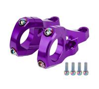 Vástago de montaje directo para horquillas de doble corona con abrazadera de manillar de 31 8 mm, aleación de aluminio procesada CNC, vástago para ciclismo de montaña cuesta abajo (morado)