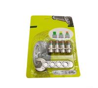 Vástago de válvula de monitor de presión de neumáticos de acero inoxidable con tapa ABS y núcleo de cobre sellado para monitoreo de salud de neumáticos a largo plazo (D)