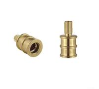 Vástago de válvula extendido para grifos hecho de latón macizo de 7,6 mm de diámetro, diseño de 20 ranuras para un funcionamiento fiable (32 mm)