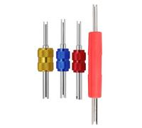 Vástago De Válvulas Dobles Para Aire Acondicionado Herramienta Removedora De Núcleos De Válvulas Removedor De Núcleos De Aire Acondicionado Reparación De Instalador De Camión Y 4 Uds.