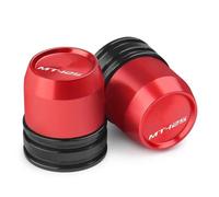 Vástago del neumático Accesorios De Motocicleta para Yamaha MT-125 MT125 MT 125 2014 2015 2016 2017 2018 2019 2020 2021 2022 2023 Tapas Cubierta Puerto Aire Válvula Neumático(Rosso)