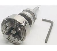 Vástago giratorio MT2 de alta precisión M14x 1 con mandril de torno independiente de 65 mm, 4 mandíbulas, contrapunto del torno 2MT