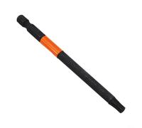 Vástago hexagonal de 1/4 pulgadas para juego de puntas de destornillador Torx, brocas magnéticas de acero de aleación de 100 mm de largo para T10 para T15 para T20 para T25 para T30 T40, plateado
