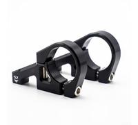 Vástago ligero de montaje directo para horquillas de doble corona con abrazadera de manillar de 31 8 mm de diámetro, hecho de aleación de aluminio (negro)