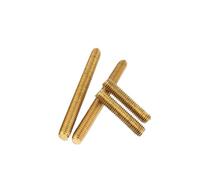 VáStago Roscado Varilla roscada de latón, longitud 25-500mm, perno sin cabeza sólido métrico, barra eje completo(M10x120mm-2pcs)