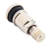 Vástagos de válvula de metal cromado, 4 unidades para llantas de coche y camión con corte de montaje de 11,3 mm y longitud total de 45 mm