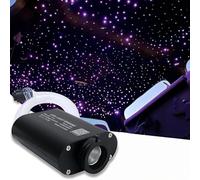 VASTFIRE Luz de fibra óptica Starlight de 16 W - 500 piezas x 10 pies x 0.04 pulgadas de fibra óptica control remoto aplicación sincronización música luz de techo para iluminación interior del