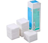 VASTMED - Esponjas de gasa Capra de 3 x 3, 8 capas, no tejidas/no estériles, de primera calidad, esponjas absorbentes, ideales para vendaje de heridas y limpieza, almohadillas de gasa multiusos