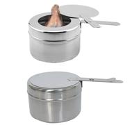 Vastsea 2 Pcs Estufa de Alcohol, Quemador Portátil para Fondue, Mini Estufa de Alcohol, para Acampar al Aire Libre, Cocina, Té, Café, Bebidas Calientes