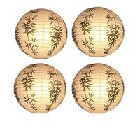 Vastsea 4 Piezas Farolillos de Papel, Farolillos Redondos, Linternas Chinas Papel, para Bodas, Cumpleaños, Fiestas (20 cm)