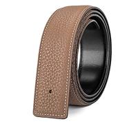 Vatee's Correa de repuesto de piel auténtica para mujeres/hombres, sin hebilla, 1 1/4 pulgadas / 1.34 pulgadas / 1 1/2 pulgadas de ancho, EU85 (L 100cm/39in. W 3.2cm/1.25in)