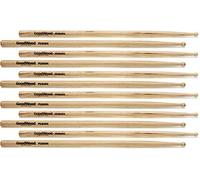 Vater Percussion baquetas Goodwood Fusion Wood Tip - 16 pulgadas - GWFW | Fusion - 16 pulgadas / 40,64 cm - Hickory de calidad B - punta pequeña redonda de madera