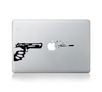 Vati hojas disparo creativo extraíble Hit The Art Negro de Apple Sticker Decal Skin para Apple Macbook Pro Aire Mac 13 "15" pulgadas / Unibody 13 "15" pulgadas portátil