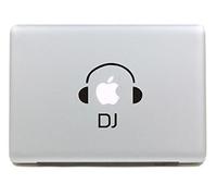 VATI Hojas DJ extraíble Diseño Fresco Sticker Decal la Piel del Vinilo de Arte Negro para Apple Macbook Pro Aire Mac 13"15" Pulgadas / 13 Unibody 15"Pulgadas portátil
