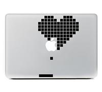 Vati Hojas Extraíble Amor Vinilo Adhesivo Piel Arte Negro para Apple MacBook Pro Aire Mac 13 "15" Pulgadas/Unibody 13 "15 Pulgadas Portátil
