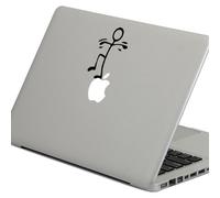Vati Vinilo adhesivo extraíble con diseño de hojas, color negro para Apple MacBook Pro Air Mac de 13 pulgadas, 15 pulgadas, 13 pulgadas, 15 pulgadas