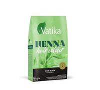 Vatika Henna - Tinte para el cabello, color negro rich black, 100 % libre de amoníaco, 60 g (6 bolsitas de 10 g)