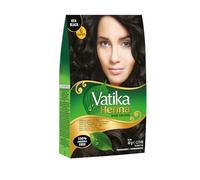 Vatika Henna Tinte para el pelo, 6 x 10 g, henna natural y café para cobertura de canas y brillo, extracto de granada para un color vivo, nutre y fortalece el cabello
