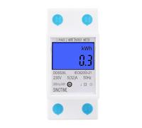 Vatímetro con pantalla Digital LCD monofásico retroiluminado de dos cables, medidor de consumo de energía kWh CA 230V 50Hz 110V 60Hz, carril Din