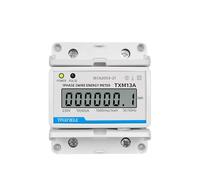 Vatímetro Digital monofásico 1P, 2 cables, consumo de energía, kWh, CA 230V, voltaje, corriente, LCD, contador analógico