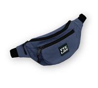 Vatkalimon - Riñonera unisex con 2 cremalleras, Azul marino