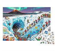 Vatnajökull Cueva de Hielo Fisura Manía Puzzle De Madera Impermeable DIY Puzzles De 1000 Piezas Regalos para Adultos Desafiante Y Estimulante Rompecabezas Juegos Educativos