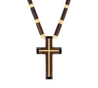 VATOPEDI MONASTERY Colgante de Cruz de Madera Hecho a Mano del Monte Athos - auténtica artesanía monástica, Ideal para la oración y la devoción Personal