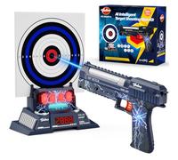 VATOS Juego de dianas Inteligentes con Pistola láser Recargable, puntuación automática electrónica y comentarios de Voz en Tiempo Real,4 Modos de Disparo, Juego de dianas para niños Mayores de 10+