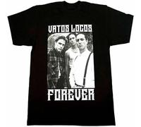 Vatos Locos Forever T-Shirt Blood in Blood out Bound by Honor Men's tee Black M