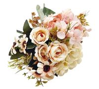 VATTEN HOME Ramos de Tela de Seda Artificial Mixta, adecuados para Ramos de Boda, Decoraciones para Fiestas en el hogar. (Champán)