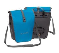 VAUDE Alforjas para portaequipajes Aqua Back 2 x 24 L en Azul 2 x Bolsillos Traseros Impermeables para Bicicleta portaequipajes Trasero de fácil fijación - Fabricado en Alemania, Icicle