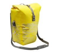 VAUDE Aqua Back Luminum Single II Canary - Alforja Impermeable para | Bolsillo trasero individual con reflectores 3M, soporte QMR 2.0, cierre enrollable, correa para el hombro, 970 g