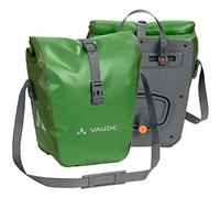 VAUDE Aqua Front -Alforjas delanteras para bicicleta, Juego de 2 bolsas adaptables a la carga e impermeables , Verde (Verde), 28 L (2 X 14 L)