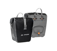 VAUDE Aqua Front -Alforjas delanteras para bicicleta - Juego de 2 bolsas para bici adaptables a la carga e impermeables - Talla Única