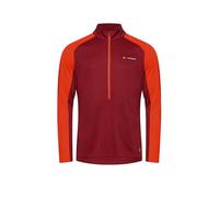 VAUDE Camiseta funcional con cremallera para hombre Larice Light Shirt II rojo oscuro | M