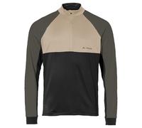 VAUDE Camiseta para Hombre Qimsa con Media Cremallera, Caqui, Small