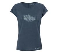 VAUDE Women's Tekoa T-Shirt II Camiseta, Dark Sea/Dark Sea, 36 Mujeres