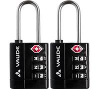 VAUDE Candado para maleta unisex para adultos, color plateado y negro, gris (Paquete de 2)