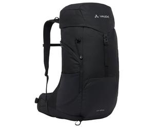 VAUDE Jura 28lang - Mochila de senderismo con ventilación trasera y funda | Lomo largo de 43 a 59 cm, funda para lluvia integrada, compartimento con tapa, bolsillos laterales elásticos
