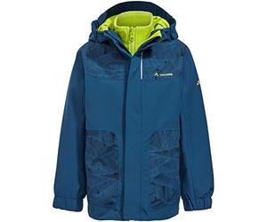 Vaude Kids Campfire 3in1 Jacket Iv Chaqueta, Unisex niños, Deep Water, 92