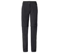 Pantalones de senderismo para mujer Vaude Farley Stretch ZO T-zip Pants III (negro)