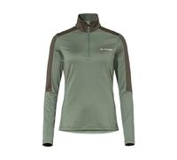 VAUDE Livigno Halfzip II jersey de forro polar para mujer azul/verde XL
