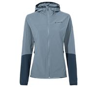 VAUDE Moab IV Chaqueta softshell para mujer, chaqueta de entretiempo para mujer, cortavientos y transpirable, chaqueta MTB, material reciclado, repelente al agua, con capucha