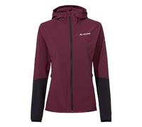 VAUDE Moab IV Chaqueta softshell para mujer, chaqueta de entretiempo para mujer, cortavientos y transpirable, chaqueta MTB, material reciclado, repelente al agua, con capucha