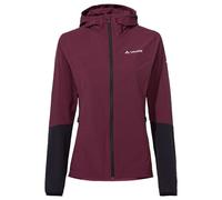 VAUDE Moab IV Chaqueta softshell para mujer, chaqueta de entretiempo para mujer, cortavientos y transpirable, chaqueta MTB, material reciclado, repelente al agua, con capucha