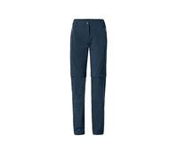 VAUDE Pantalón de senderismo para mujer Farley Stretch ZipOff azul oscuro | 36