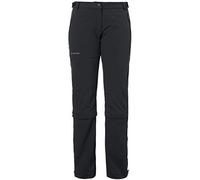 VAUDE Pantalones de Mujer Farley Stretch Capri T-Zip II, Negro, 50 L